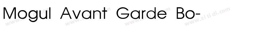 Mogul Avant Garde Bo字体转换